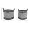 Gray Polyester Eclectic Storage Basket Set